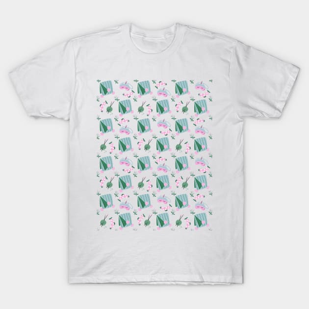 Cute pattern with Autumn and Winter cozy home elements T-Shirt by DanielK